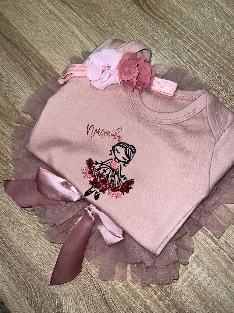 Ballerina Baby Vest and Tutu Set