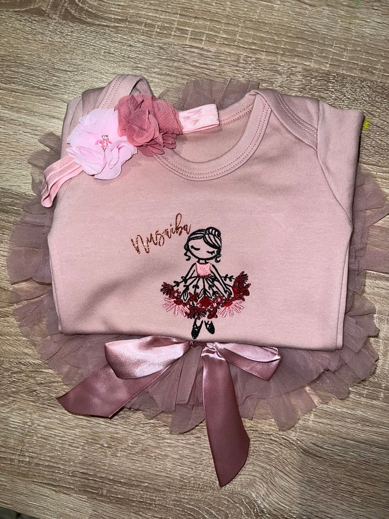 Ballerina Baby Vest and Tutu Set
