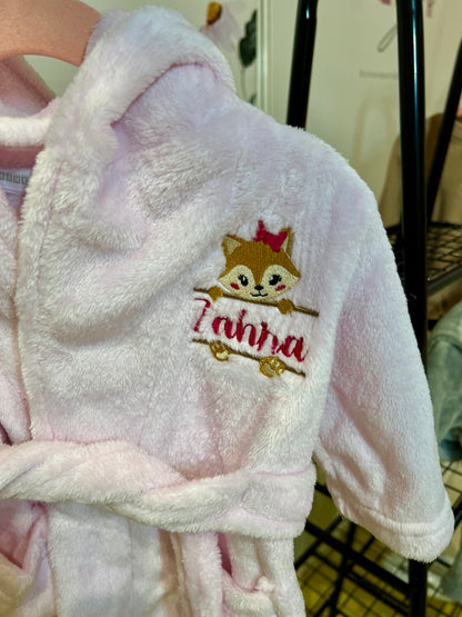 Pink Fox Robe